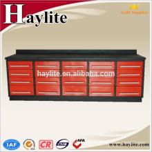 Heavy duty 10ft metal drawer workbench for garage workshop
Heavy duty metal drawer workbench for garage workshop